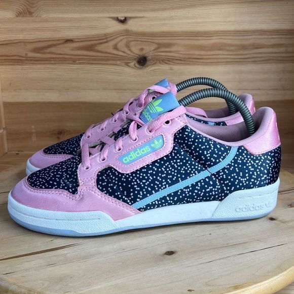 Adidas Continental 80 ‘True Pink Glow Blue’ Athletic Sneaker Shoes Womens Size 7 - Picture 3 of 8